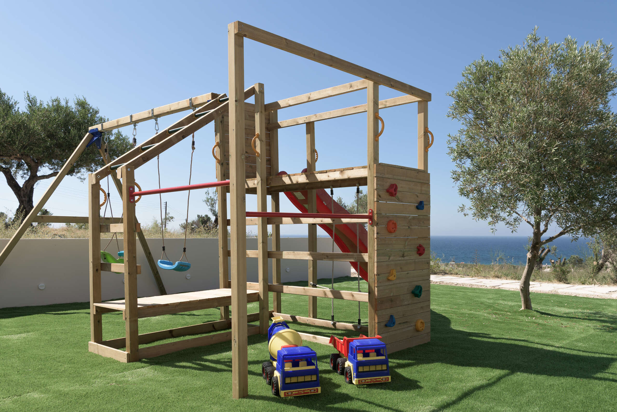 A joyful children’s play area set within the villa grounds. A joyful children’s play area set within the villa grounds.